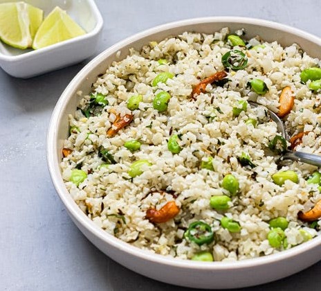 Frozen Riced Cauliflower in a Rice Cooker