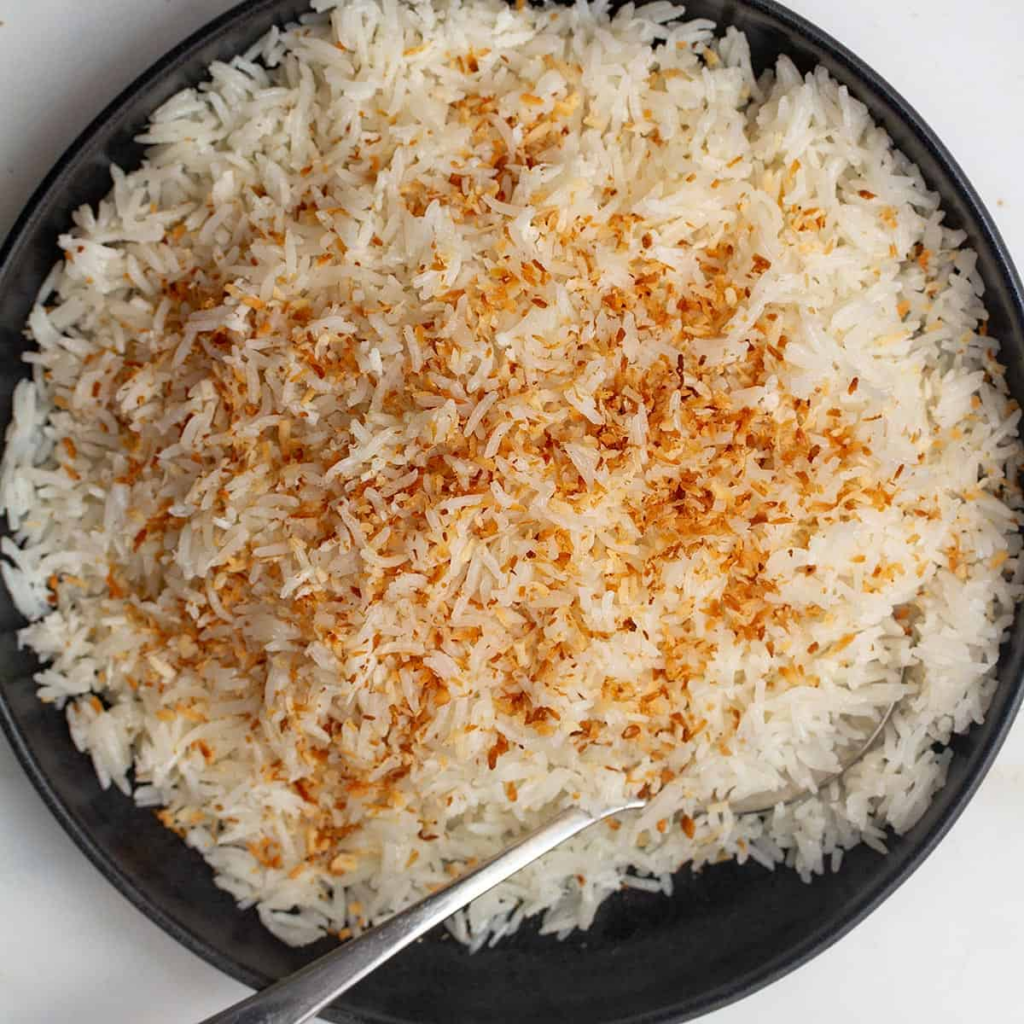 coconut rice in rice cooker