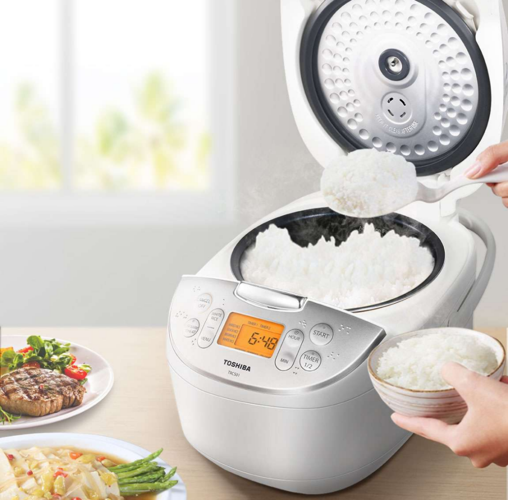 toshiba 3 cup rice cooker keep warm flashing