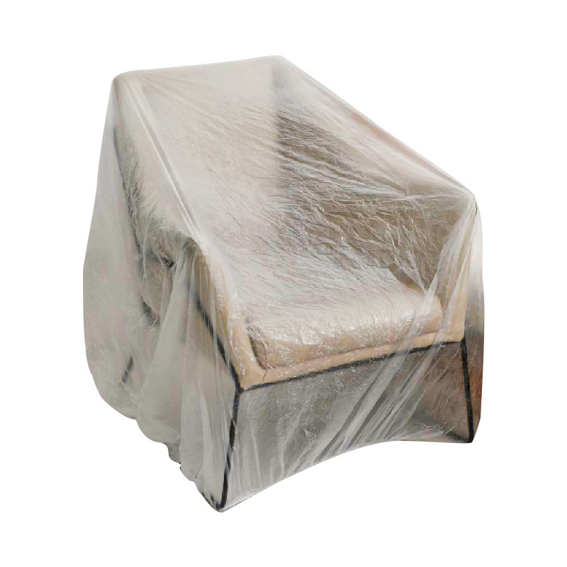 furniture with plastic covers