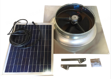 solar electric attic fan