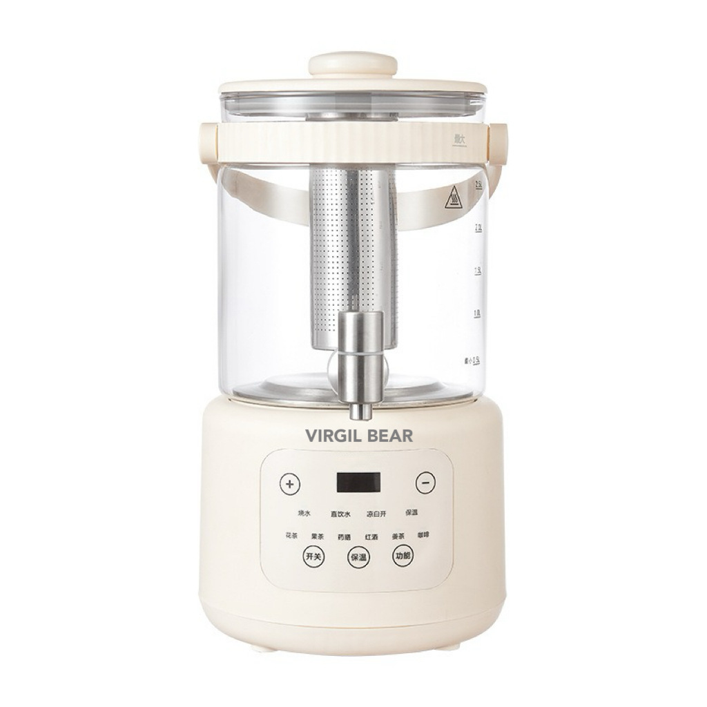 electric kettle with tea infuser