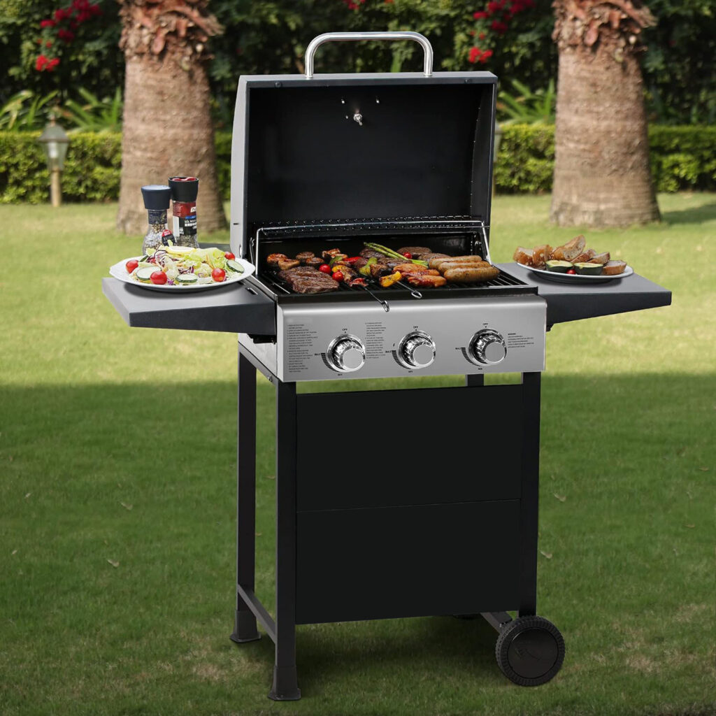 barbecue grill side table