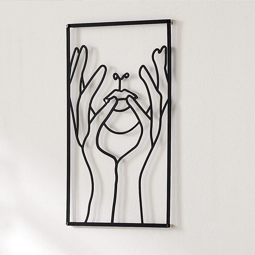 metal sculpture wall art