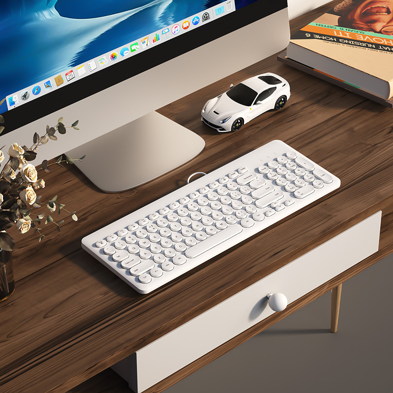 white computer keyboard