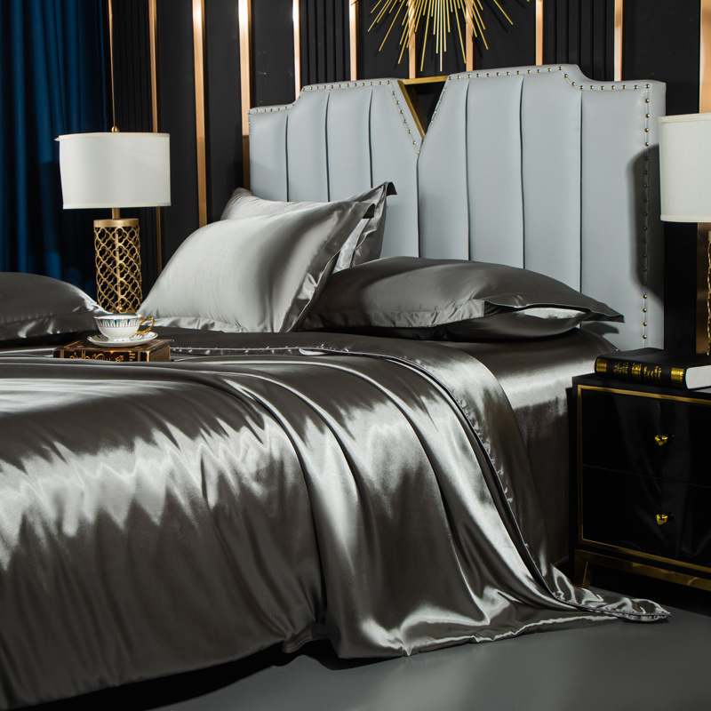 black silk bedding