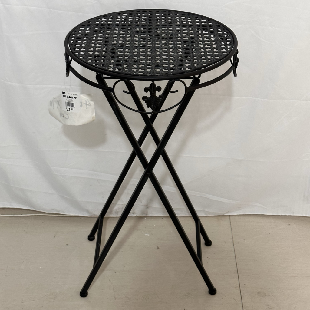 black side table outdoor