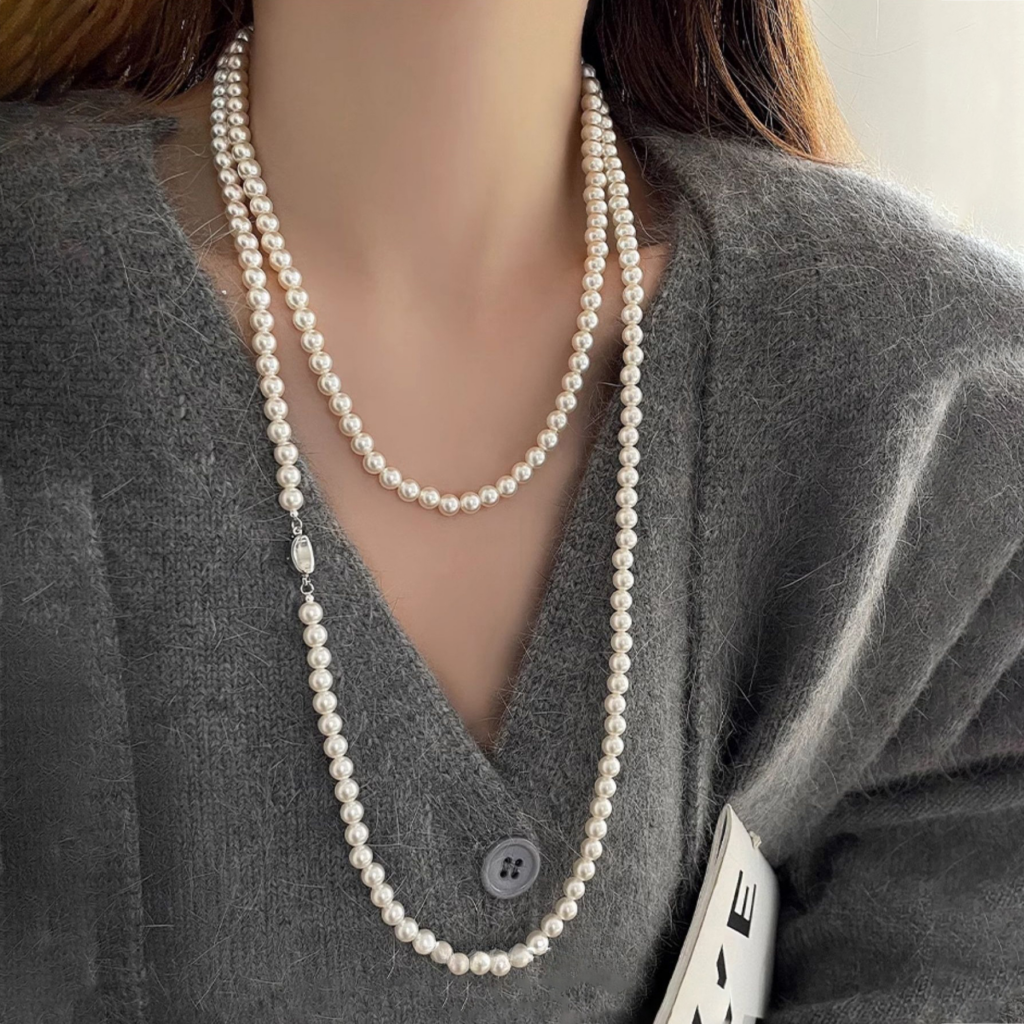 long pearl necklace