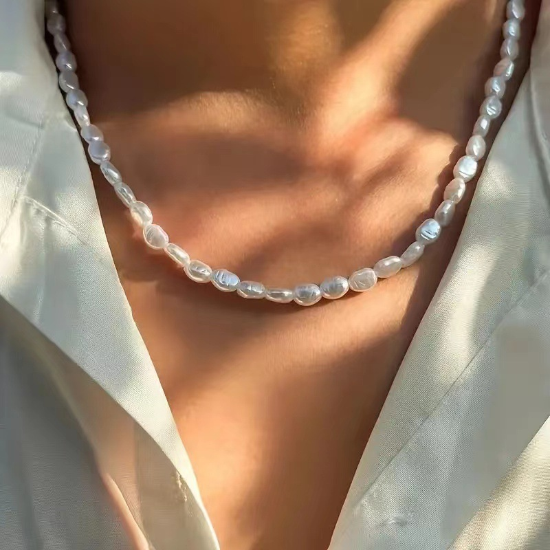 pearl necklace men