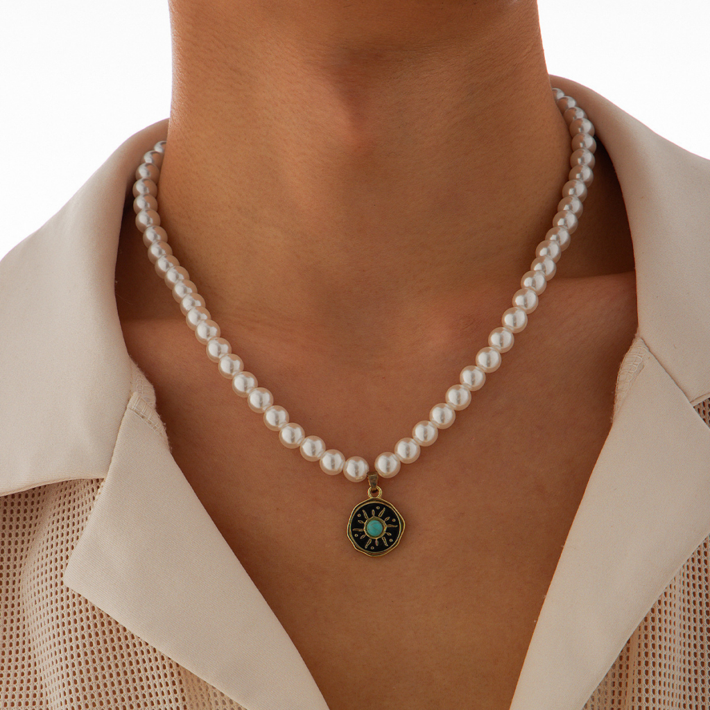 pearl necklace men