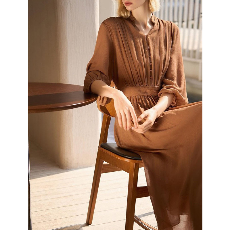  United States brown silk dress purchase