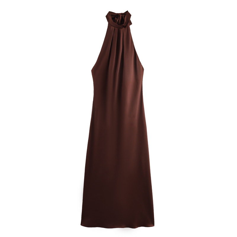  United States brown silk dress purchase