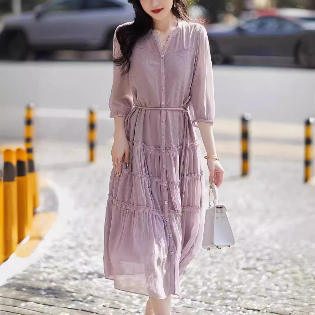 TOP5 Purple Silk Dresses in Italy