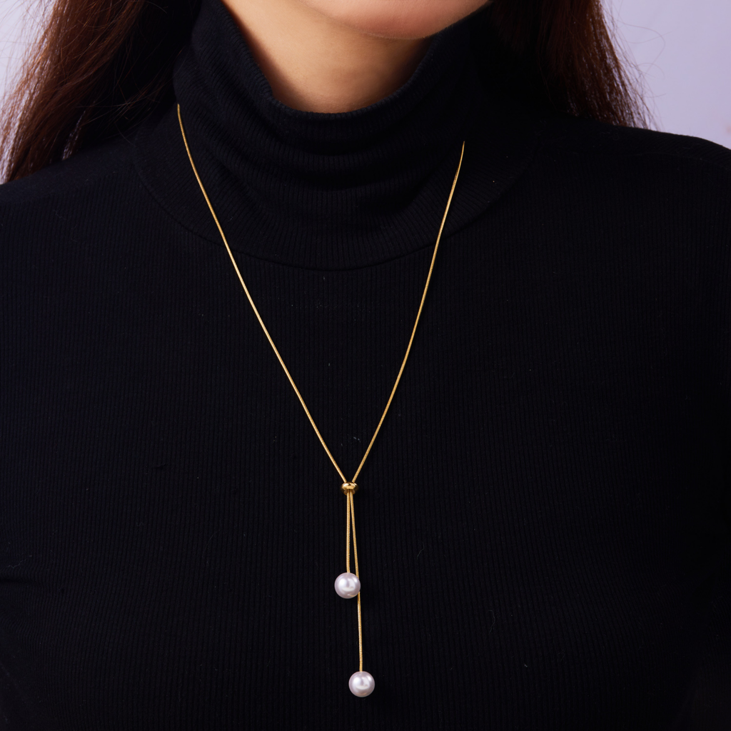 Top 10 Golden Pearl Necklace In France