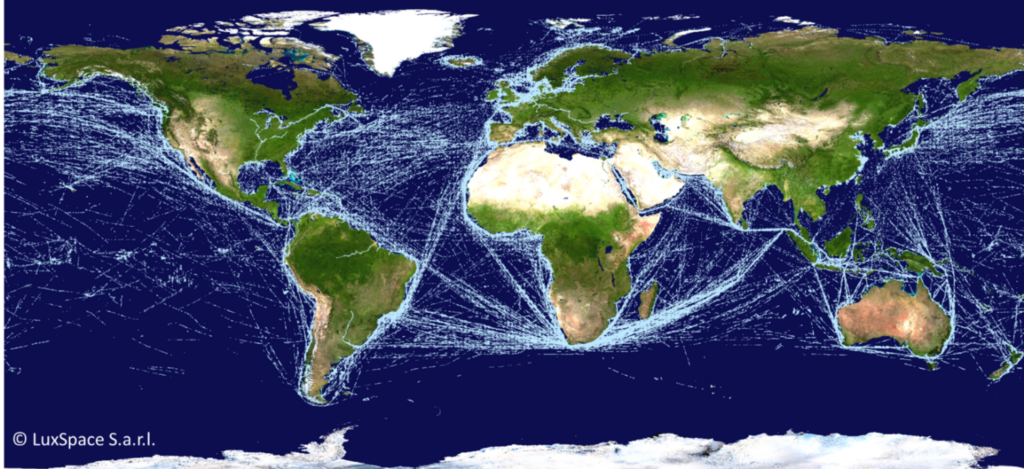 global shipping traffic map