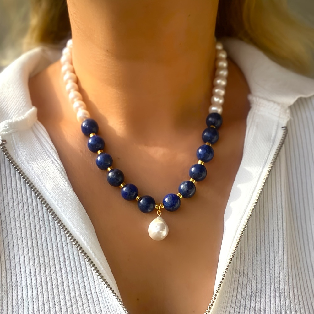 Top 5 Lapis Pearl Necklace In Britain