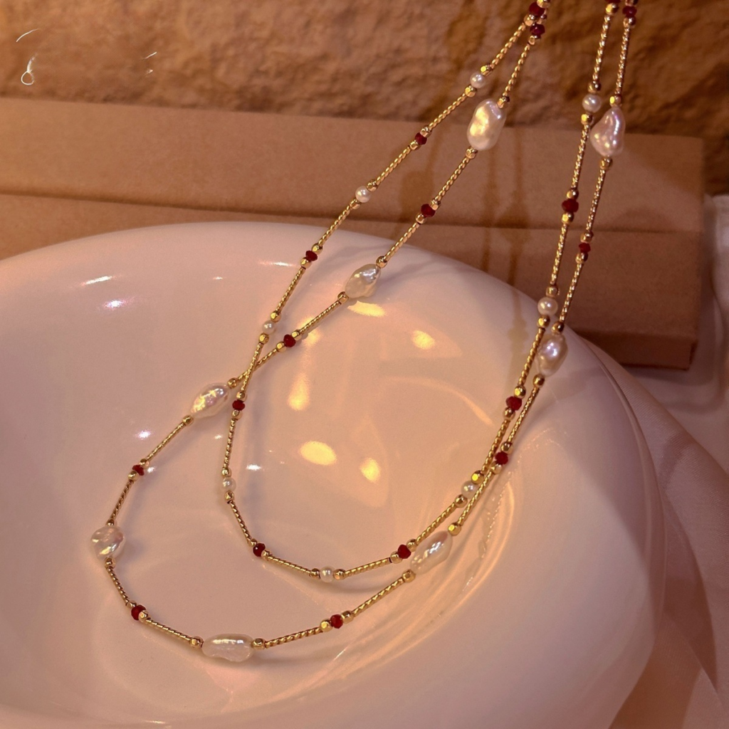 Top 5 Ruby and Pearl Necklaces In Netherlands