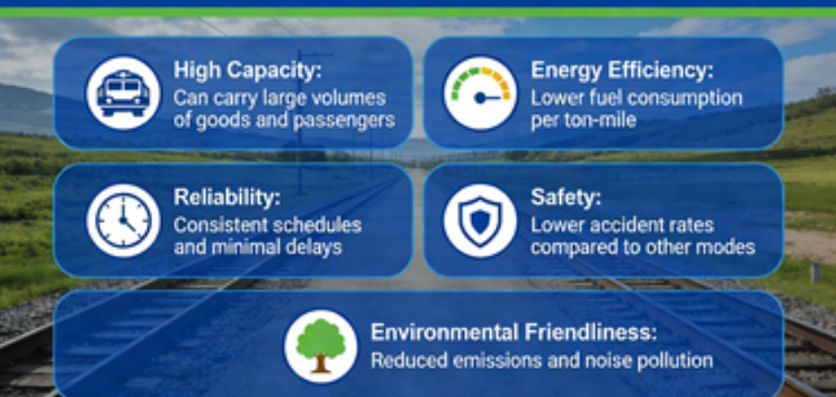 advantages of railroads