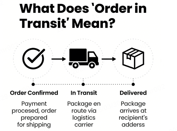 what does order in transit mean
