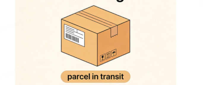 parcel in transit means