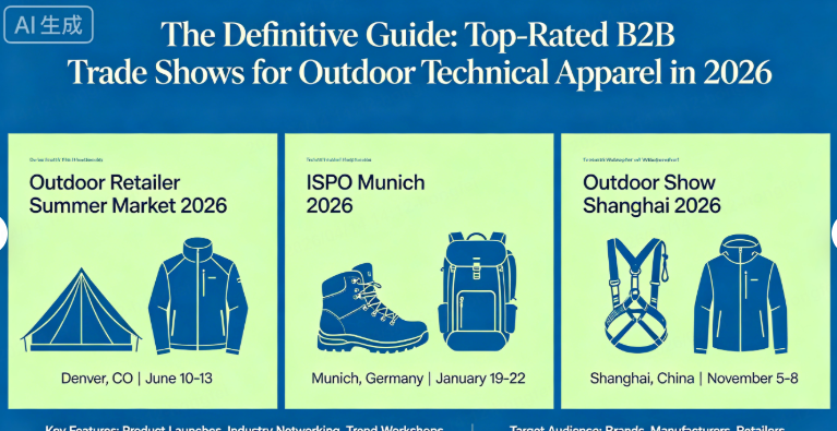 top-rated b2b trade shows for outdoor technical apparel.