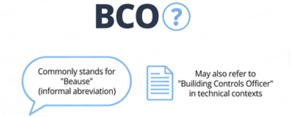 bco meaning
