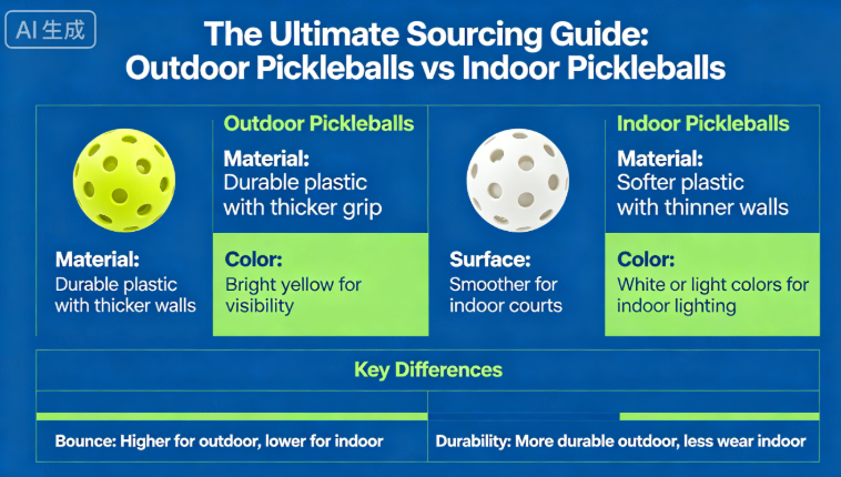 outdoor pickleballs vs indoor pickleballs