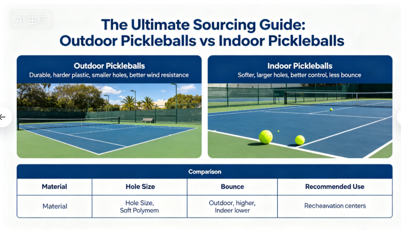 outdoor pickleballs vs indoor pickleballs