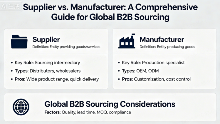supplier vs manufacturer
