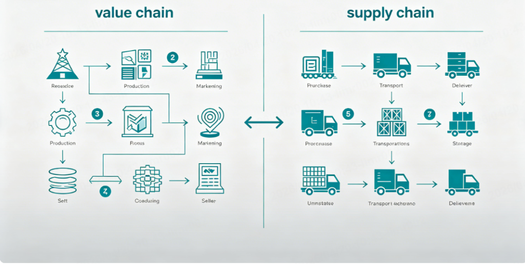 value chain versus supply chain