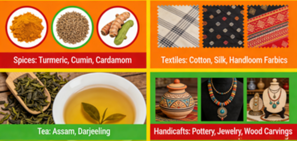 what products do we get from india