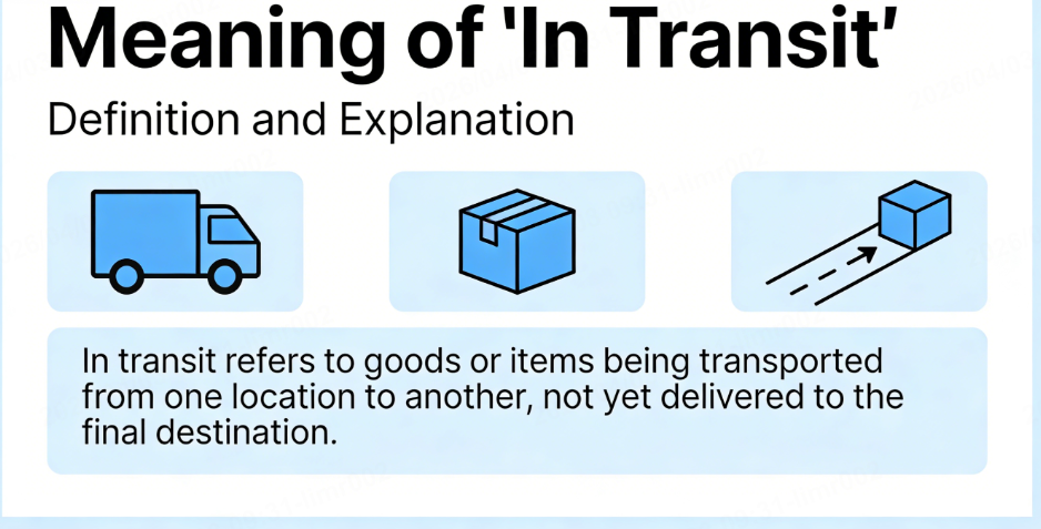 what is the meaning of in transit