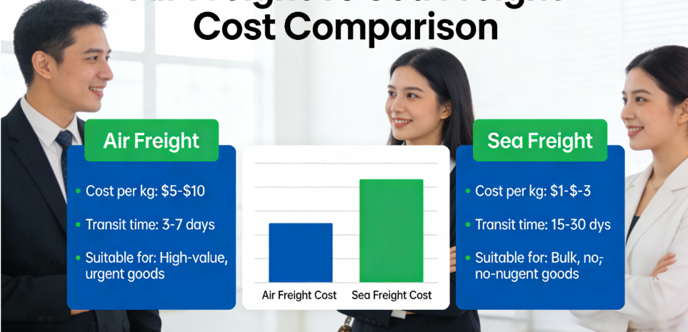 air freight vs sea freight cost