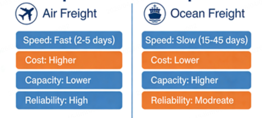 air vs ocean freight