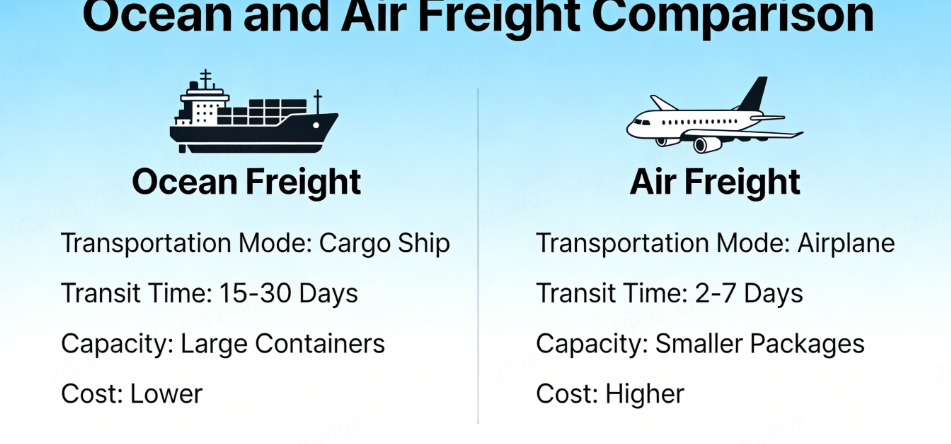 ocean and air freight