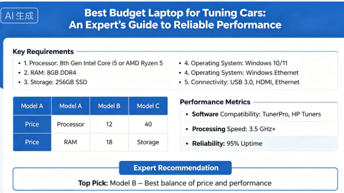 best budget laptop for tuning cars