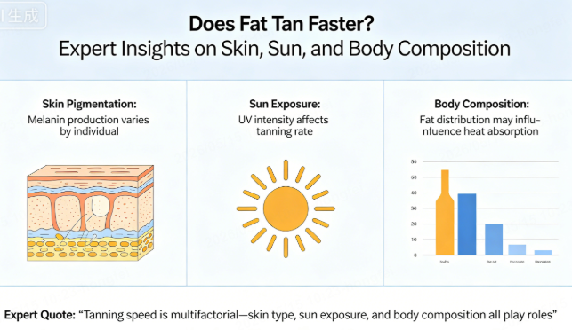 does fat tan faster