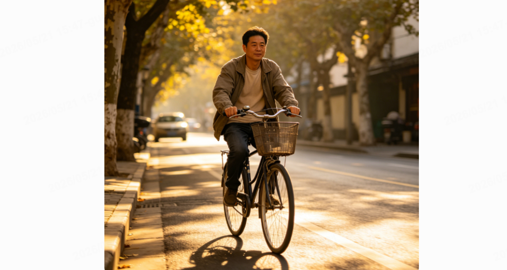 chinese on bike
