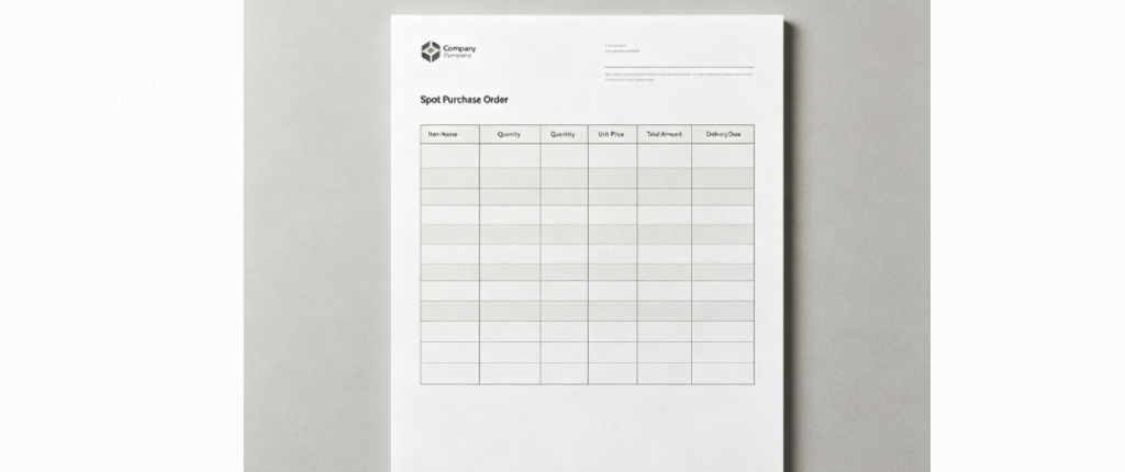 spot purchase order
