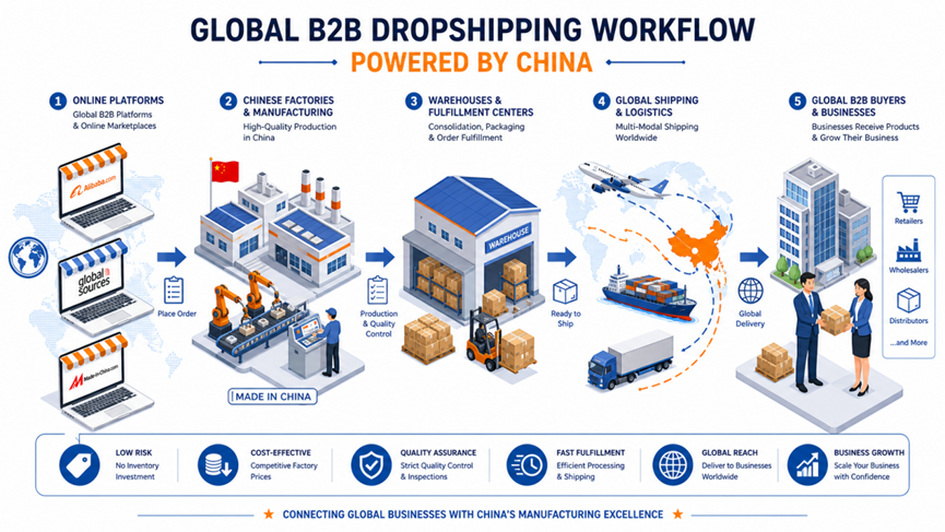 Best Free Dropshipping Websites for B2B Sellers: How to Scale Safely with China Sourcing Partners​