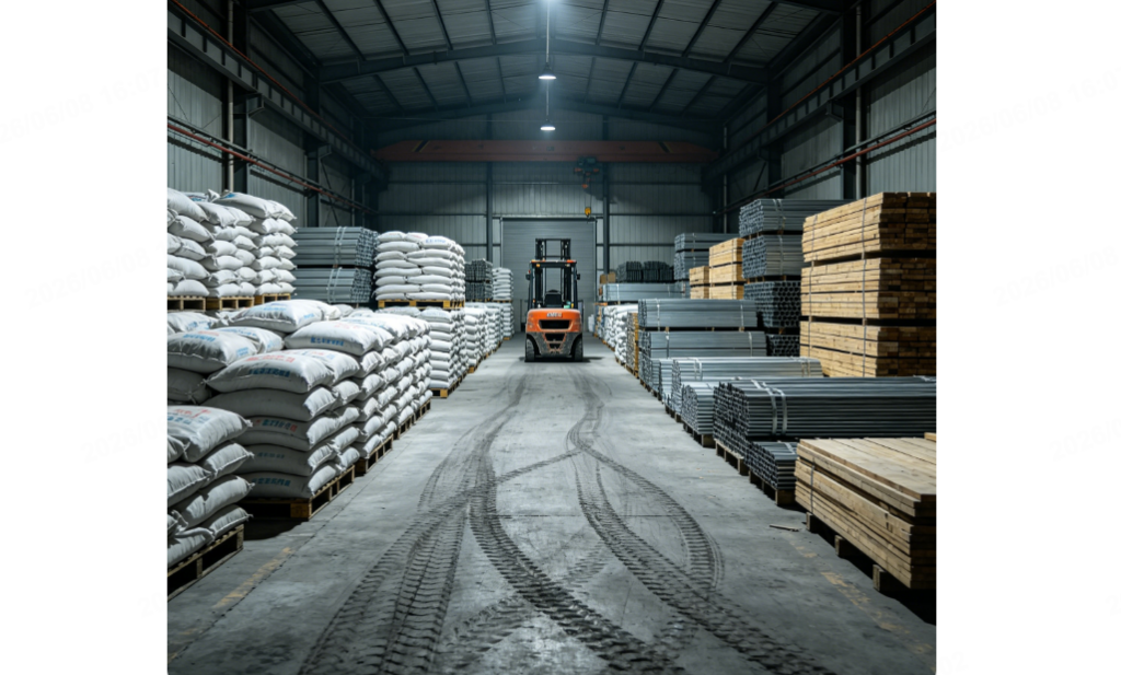 chinese building material warehouse