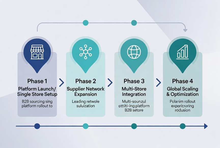Multi-Store Ecommerce Platforms for Global B2B Sourcing and China-Based Dropshipping